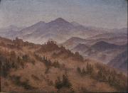 Caspar David Friedrich Riesengebirgslandschaf oil on canvas